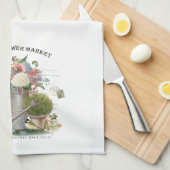 Linge De Cuisine Jardin fleuri Vintage (Quart Plié)