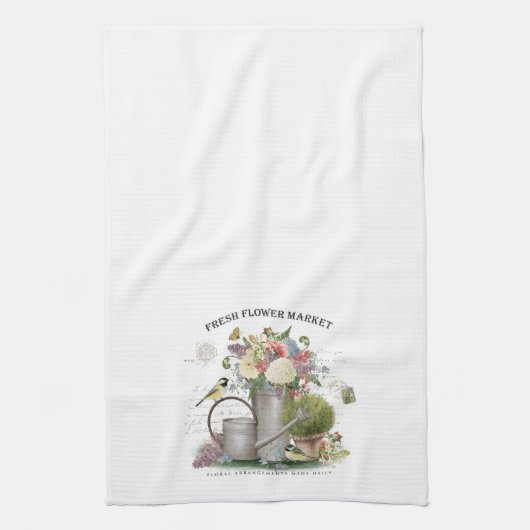 Linge De Cuisine Jardin fleuri Vintage (Vertical)