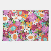 Linge De Cuisine Jardin floral de couleur Whimsical (Horizontal)