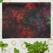 Linge De Cuisine Jardin foncé fractal (Plié)