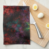 Linge De Cuisine Jardin foncé fractal (Quart Plié)