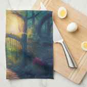 Linge De Cuisine Jardin forestier enchanté | ART NUMÉRIQUE (Quart Plié)