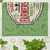 Linge De Cuisine Jardin frais AJOUTER LE NOM Localement Cultivé Far (Plié)