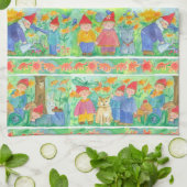 Linge De Cuisine Jardin Gnome Pixie Jouer Turtle (Plié)