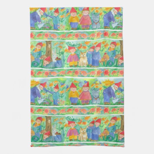 Linge De Cuisine Jardin Gnome Pixie Jouer Turtle (Vertical)