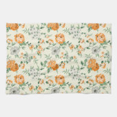 Linge De Cuisine Jardin Jaune doux motif floral (Horizontal)