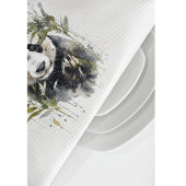 Linge De Cuisine Jardin Panda Watercolor