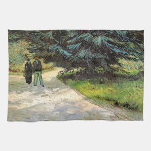 Linge De Cuisine Jardin public avec couple par Vincent van Gogh