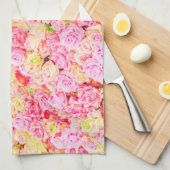 Linge De Cuisine Jardin rose (Quart Plié)