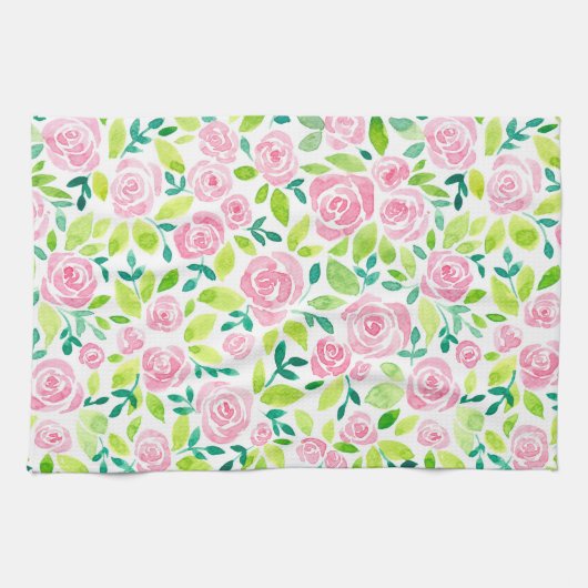 Linge De Cuisine Jardin rose (Horizontal)