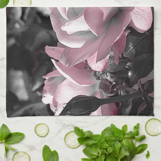 Linge De Cuisine Jardin rose rose (Plié)
