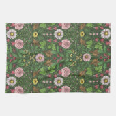 Linge De Cuisine Jardin sauvage en vert (Horizontal)