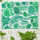 Linge De Cuisine Jardin succulent (Plié)