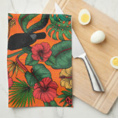 Linge De Cuisine Jardin toucan (Quart Plié)