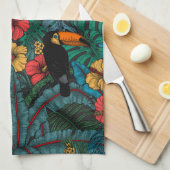 Linge De Cuisine Jardin toucan (Quart Plié)