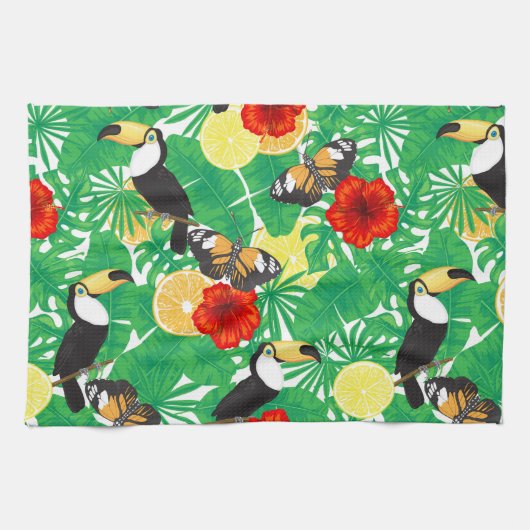 Linge De Cuisine Jardin tropical (Horizontal)