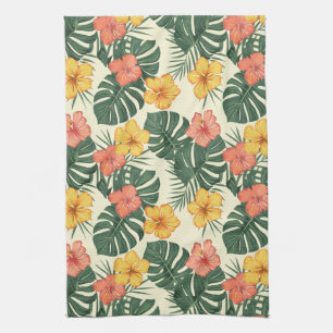 Linge De Cuisine Jardin tropical d'Hibiscus