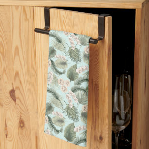 Linge De Cuisine Jardin tropical Motif orchidée et palmier