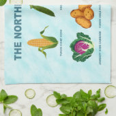 Linge De Cuisine Jardin végétal du Nord (Plié)