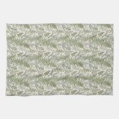 Linge De Cuisine Jardin vert fleuri (Horizontal)