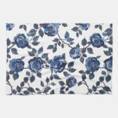 Linge De Cuisine Jardins Floraux Bleus (Horizontal)