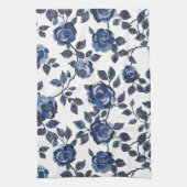 Linge De Cuisine Jardins Floraux Bleus (Vertical)