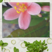 Linge De Cuisine Jatropha Fleur et bourgeons de fleurs (Plié)