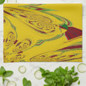 Linge De Cuisine jaune (Plié)