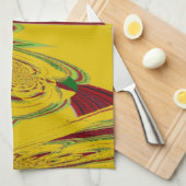 Linge De Cuisine jaune (Quart Plié)