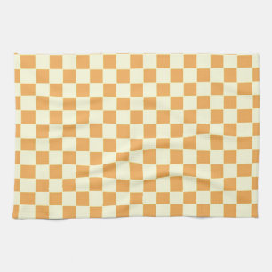 Linge De Cuisine jaune à carreaux