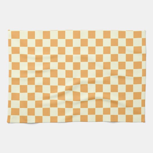 Linge De Cuisine jaune à carreaux (Horizontal)