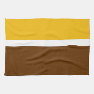 Linge De Cuisine Jaune blanc Brown couleur pâle Conception des bloc