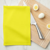Linge De Cuisine Jaune clair et ensoleillé (Quart Plié)