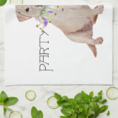 Linge De Cuisine Jaune Labrador Retriever Party (Plié)