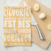 Linge De Cuisine Jaune moderne meilleure typographie enseignant cad (Quart Plié)