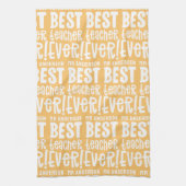 Linge De Cuisine Jaune moderne meilleure typographie enseignant cad (Vertical)