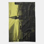 Linge De Cuisine Jaune pointu Noir New York City (Vertical)