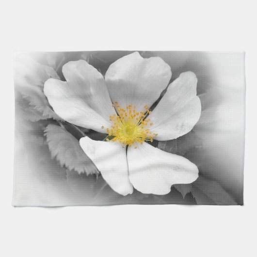 Linge De Cuisine jaune sur des nuances de gris (Horizontal)