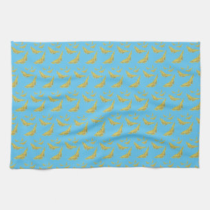 Linge De Cuisine Jaune Vieux Monde Swallowtail motif papillon