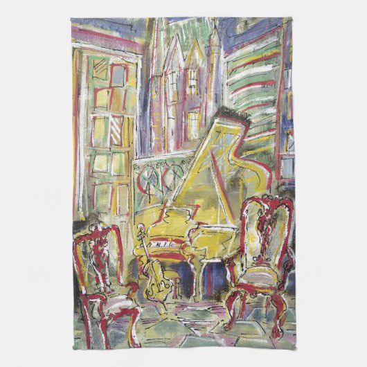 Linge De Cuisine Jaune, violoncelle (Vertical)