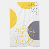 Linge De Cuisine Jaunissez, refroidissez, art géométrique moderne (Vertical)