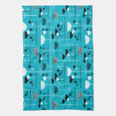 Linge De Cuisine Jazz Moderne - Bleu 00b2ca (Vertical)