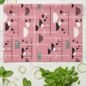Linge De Cuisine Jazz moderne - Rose e3868f (Plié)
