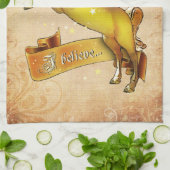 Linge De Cuisine Je crois aux licornes (Plié)