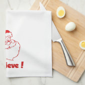 Linge De Cuisine "Je crois que Père Noël Christmas Towel" (Quart Plié)