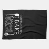 Linge De Cuisine Je Cuis Parce Que Punch Les Gens Froid Sur Le Nom (Horizontal)