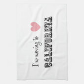 Linge De Cuisine Je déménage en Californie (Vertical)