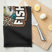 LINGE DE CUISINE JE FERAIS PLUTÔT DE LA PÊCHE (Quart Plié)