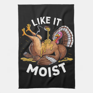 Linge De Cuisine Je L'Aime Moist Thanksgiving Turquie Gravé