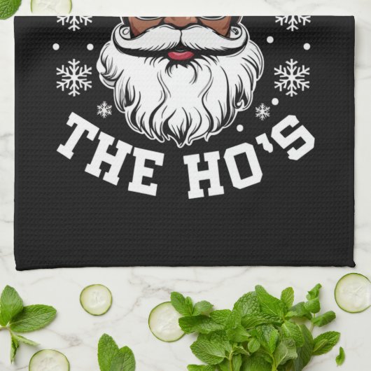 Linge De Cuisine Je Le Fais Pour Hos Christmas African Père Noël (Plié)